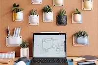 Vertical Workstation Wall Planters Image 1