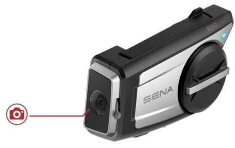 Intercom-Equipped Motorcyclist Cameras