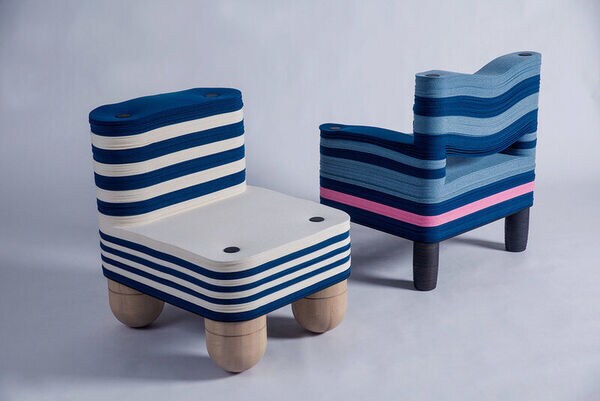 Sustainable Felt Stack Furniture