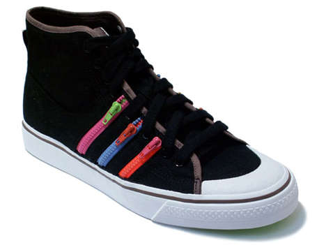 Zipper Stripe Sneakers