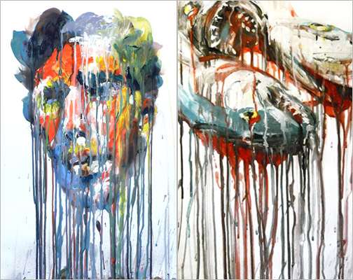 Colorful Melting Faces