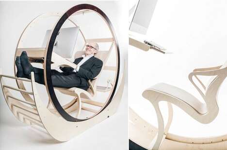 Ergonomic Wheel-Integrated Workstations
