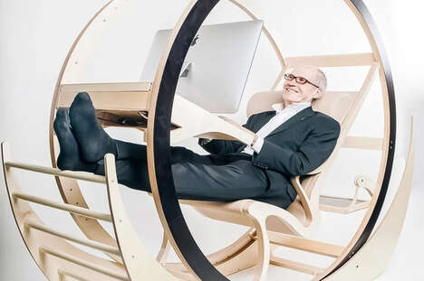 Ergonomic Wheel-Shaped Chairs