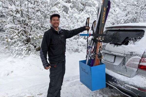 Rack-Free Car Ski Holders