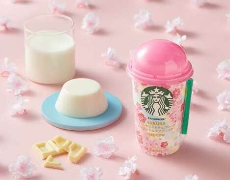 Creamy Cherry Blossom Beverages