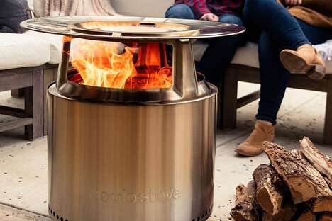 Heat-Spreading Fire Pit Attachments