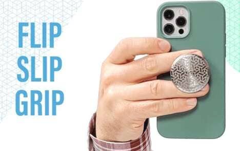 Ultra-Slim Metallic Smartphone Grips