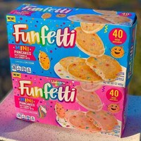 Candy-Studded Mini Pancakes Image 1