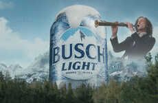 Nostalgic Mountainous Beer Ads