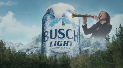 Nostalgic Mountainous Beer Ads