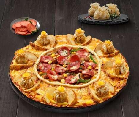 Celebratory Dumpling-Topped Pizzas