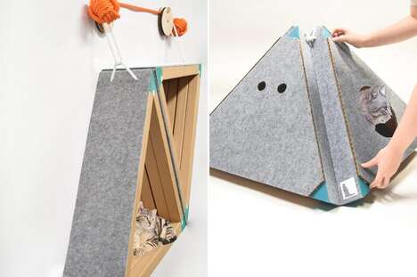Pyramidal Feline Furniture Designs