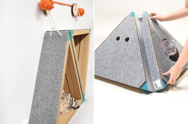Pyramidal Feline Furniture Designs