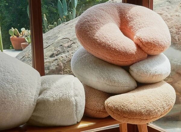 Nook Pillow | Firm, Oversized, Fuzz-Covered Neck Pillow | Hypoallergenic | Provides Neck & Back Support | Sustainable & Cruelty-Free | Buffy