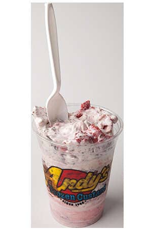 Strawberry-Blended Custard Desserts