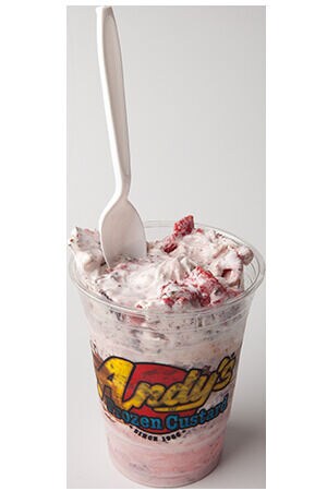 Strawberry-Blended Custard Desserts