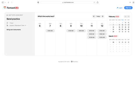 Meeting-Scheduling Calendar Features