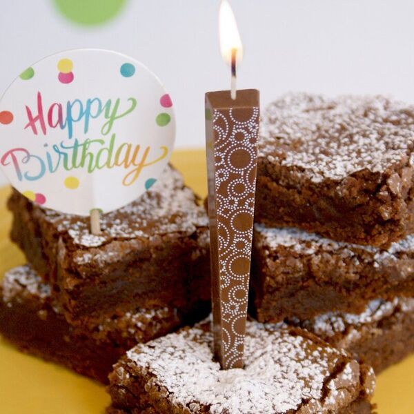 Edible Candles: Celebratory chocolate candles with an edible wick.