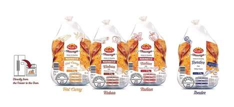 Frozen Marinated Whole Chickens