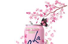 Sparkling Cherry Blossom Beverages