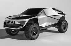 Rugged Low-Poly Vehicle Designs