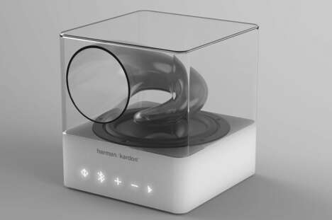 Transparent Gramophone-Like Speakers
