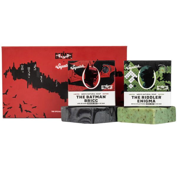  Dr. Squatch All Natural Bar Soap for Men Limited Edition, The  Batman Bricc : Beauty & Personal Care