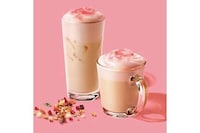 Mousse-Topped Sakura Lattes Image 1