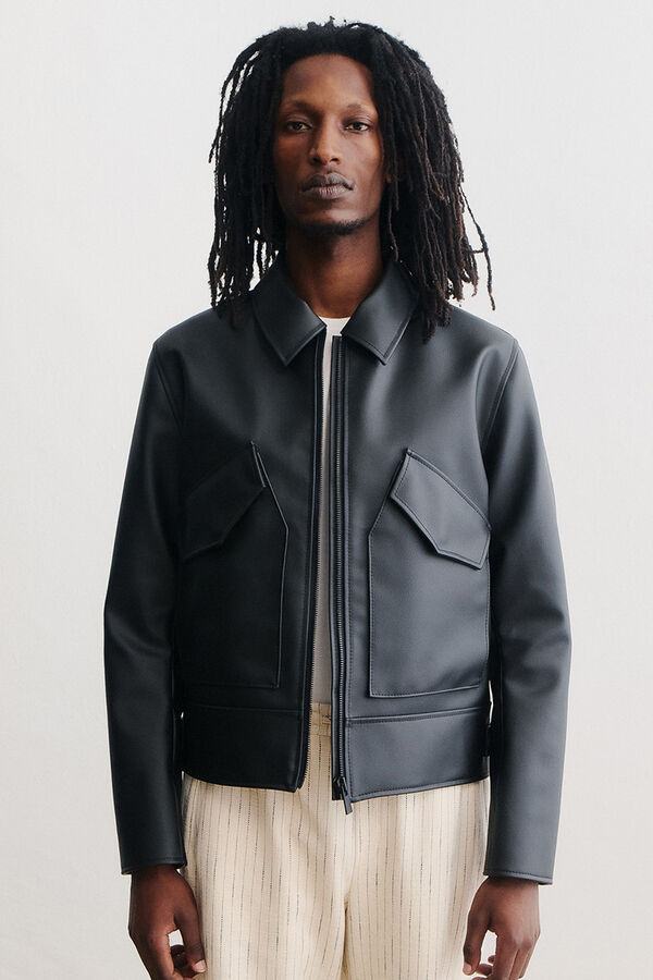 ジャケット・アウター RANDEBOO Vegan leather jacket RANDEBOO】Vegan leather jacket (BLACK) （Indie Revival）