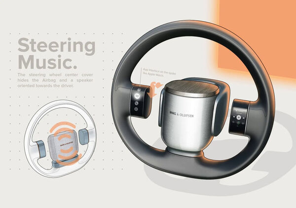 steering wheel speaker