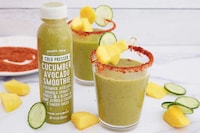 Tart Cucumber Avocado Smoothies Image 1