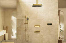 Bold Brass-Hued Bathroom Fixtures