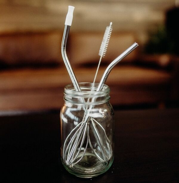 smoothie & boba straws s/2, silicone - Whisk