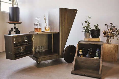 All-in-One Timber Bar Carts