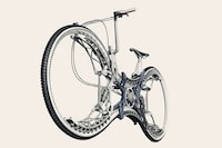 Futuristic Single-Wheel Bicycles Image 2