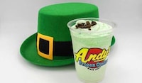 Shamrock-Hued Custard Treats
