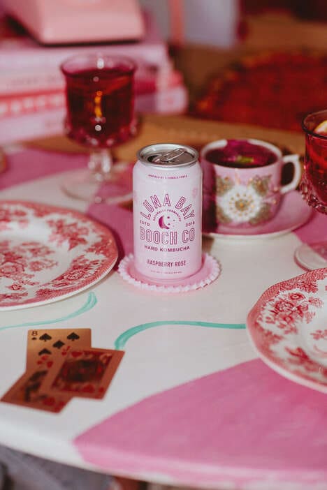 Pink-Hued Hard Kombuchas