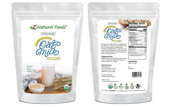 Nutritious Powdered Oat Milks