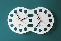 Venn Diagram Wall Clocks Image 2