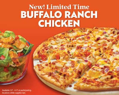 Buffalo Chicken Pizzas