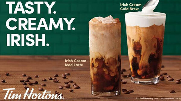 Co-Branded Cafe Menus : Tim Hortons and BAILEYS