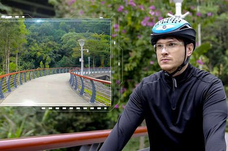 Camera-Equipped Smart Cyclist Helmets