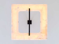 Geometric White Onyx Lamps