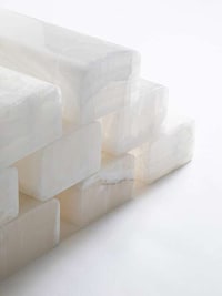 Geometric White Onyx Lamps Image 8