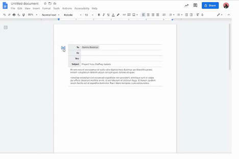 Professional Email Draft Features