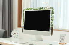 Monitor-Mounted Vine Planters