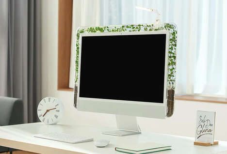 Monitor-Mounted Vine Planters
