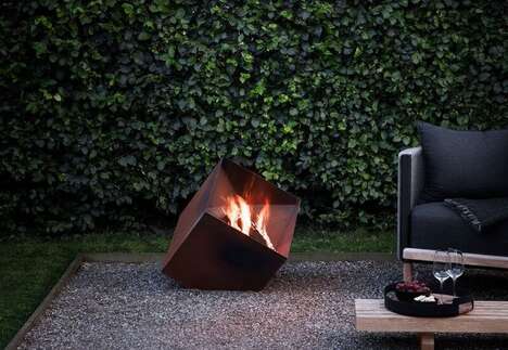 Oxidized Outdoor Fire Pits