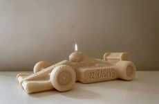 Race Car-Themed Candles