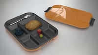 Sleek Compartmentalized Lunch Carriers Image 1